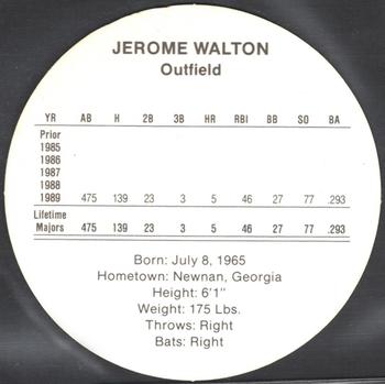 1990 Cadaco Discs #NNO Jerome Walton Back