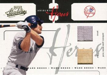 2005 Playoff Absolute Memorabilia - Heroes Swatch Double #AH-44 Wade Boggs Front