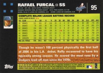 2007 Topps #95 Rafael Furcal Back