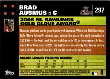 2007 Topps #297 Brad Ausmus Back