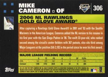 2007 Topps #306 Mike Cameron Back
