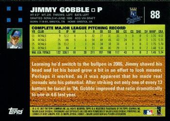 2007 Topps #88 Jimmy Gobble Back