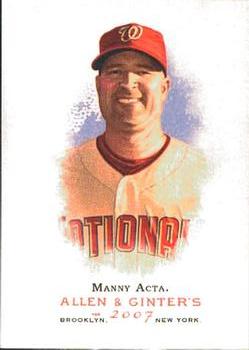 2007 Topps Allen & Ginter #144 Manny Acta Front