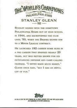 2007 Topps Allen & Ginter #162 Stanley Glenn Back