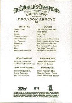 2007 Topps Allen & Ginter #176 Bronson Arroyo Back