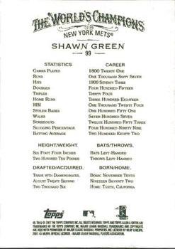 2007 Topps Allen & Ginter #99 Shawn Green Back