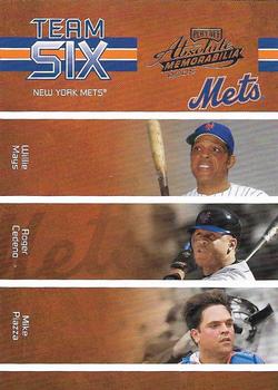 2005 Playoff Absolute Memorabilia - Team Six #TS-45 Willie Mays / Roger Cedeno / Mike Piazza / Edwin Almonte / Jay Payton / Robin Ventura Front