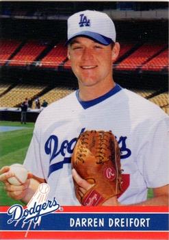 1999 Keebler Los Angeles Dodgers #14 Darren Dreifort Front