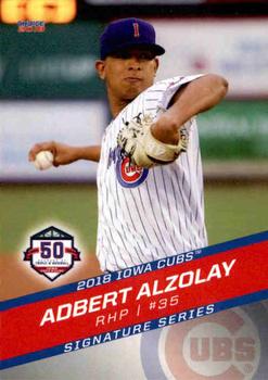 2018 Choice Iowa Cubs #01 Adbert Alzolay Front