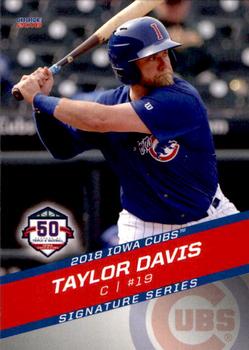 2018 Choice Iowa Cubs #11 Taylor Davis Front