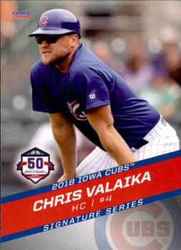 2018 Choice Iowa Cubs #34 Chris Valaika Front