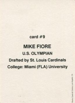 1991 Pacific Cards & Comics Team USA (unlicensed) #9 Mike Fiore Back