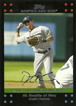 2007 Topps Gold #578 Dustin Pedroia Boston Red Sox Baseball Card
