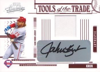 2005 Playoff Absolute Memorabilia - Tools of the Trade Autograph Jersey Red #TT-135 John Kruk Front
