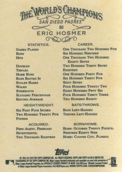 2019 Topps Allen & Ginter #80 Eric Hosmer Back