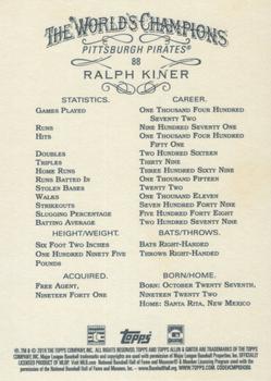2019 Topps Allen & Ginter #88 Ralph Kiner Back