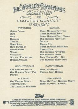 2019 Topps Allen & Ginter #269 Scooter Gennett Back