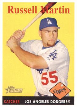 2007 Topps Heritage #42 Russell Martin Front