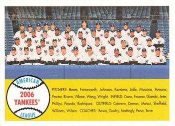 2007 Topps Heritage #246 New York Yankees Front