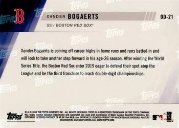 2019 Topps Now Road to Opening Day Boston Red Sox #OD-21 Xander Bogaerts Back