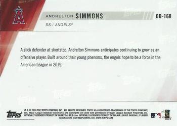 2019 Topps Now Road to Opening Day Los Angeles Angels #OD-168 Andrelton Simmons Back