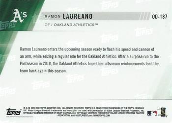 2019 Topps Now Road to Opening Day Oakland Athletics #OD-187 Ramon Laureano Back
