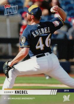 2019 Topps Now Road to Opening Day Milwaukee Brewers #OD-345 Corey Knebel Front