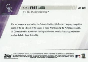 2019 Topps Now Road to Opening Day Colorado Rockies #OD-399 Kyle Freeland Back
