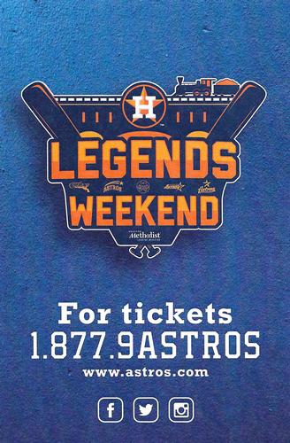 2016 Houston Astros Legends Weekend Photocards #NNO Jose Cruz Back