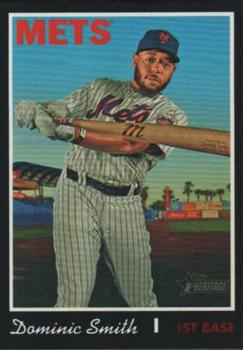 2019 Topps Heritage - Black Border #707 Dominic Smith Front