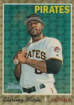 2019 Topps Heritage - Chrome Superfractor #THC-470 Starling Marte Front