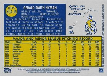 2019 Topps Heritage - Real One Autographs #ROA-JN Gerry Nyman Back
