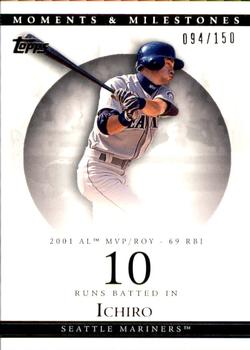 2007 Topps Moments & Milestones #10-10 Ichiro Suzuki Front