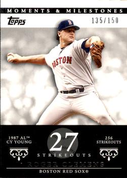 2007 Topps Moments & Milestones #20-27 Roger Clemens Front