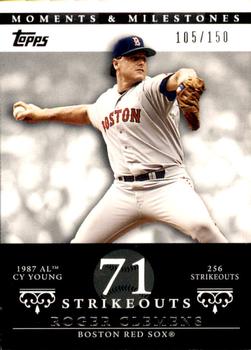 2007 Topps Moments & Milestones #20-71 Roger Clemens Front