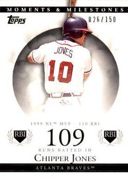 2007 Topps Moments & Milestones #22-109 Chipper Jones Front