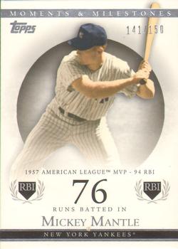 2007 Topps Moments & Milestones #78-76 Mickey Mantle Front