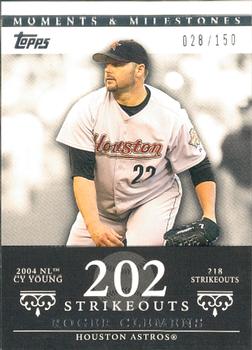 2007 Topps Moments & Milestones #162-202 Roger Clemens Front