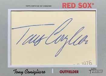 2019 Topps Heritage - 1970 Baseball Cut Signatures #70BCS-TC Tony Conigliaro Front