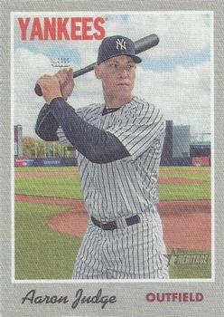 2019 Topps Heritage - 1970 Cloth Stickers #1 Aaron Judge Front
