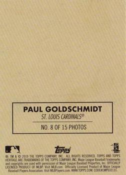 2019 Topps Heritage - 1970 Cloth Stickers #8 Paul Goldschmidt Back