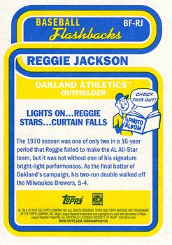 2019 Topps Heritage - Baseball Flashbacks #BF-RJ Reggie Jackson Back