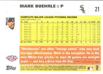 2007 Topps Opening Day #21 Mark Buehrle Back