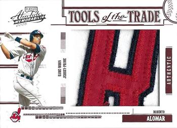2005 Playoff Absolute Memorabilia - Tools of the Trade Swatch Single Jumbo Prime Red #TT-12 Roberto Alomar Front