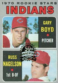 2019 Topps Heritage - 50th Anniversary Buybacks #7 Indians 1970 Rookie Stars (Gary Boyd / Russ Nagelson) Front