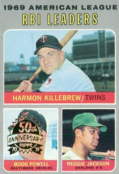2019 Topps Heritage - 50th Anniversary Buybacks #64 1969 American League RBI Leaders - Killebrew / Powell / Jackson Front