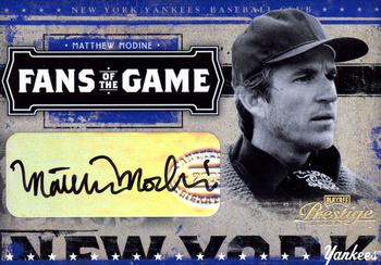 2005 Playoff Prestige - Fans of the Game Signature Gold #FG-3 Matthew Modine Front