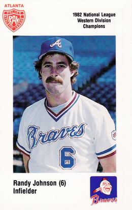 1983 Atlanta Braves Police #NNO Randy Johnson Front