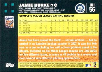 2007 Topps Updates & Highlights #UH56 Jamie Burke Back