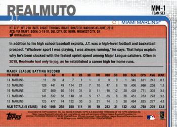 2019 Topps Miami Marlins #MM-1 J.T. Realmuto Back